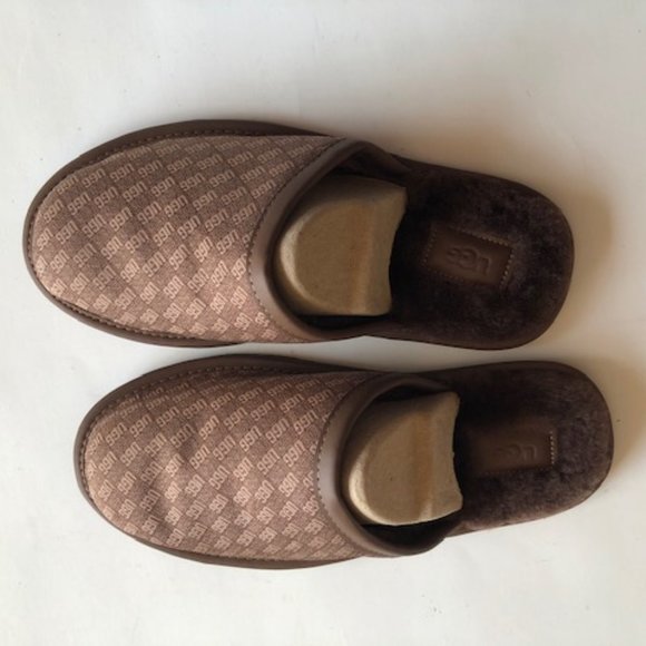 UGG Scuff Logo Jacquard slip-on slipper. Size: 10, 11 - Picture 6 of 11